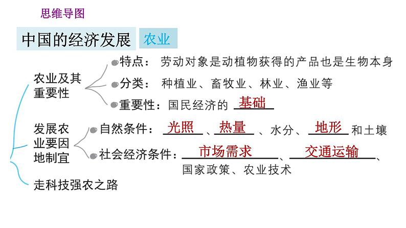 人教版八年级上册地理习题课件 第4章 第四章巩固强化复习训练03