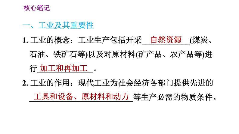 人教版八年级上册地理习题课件 第4章 4.3 工业02