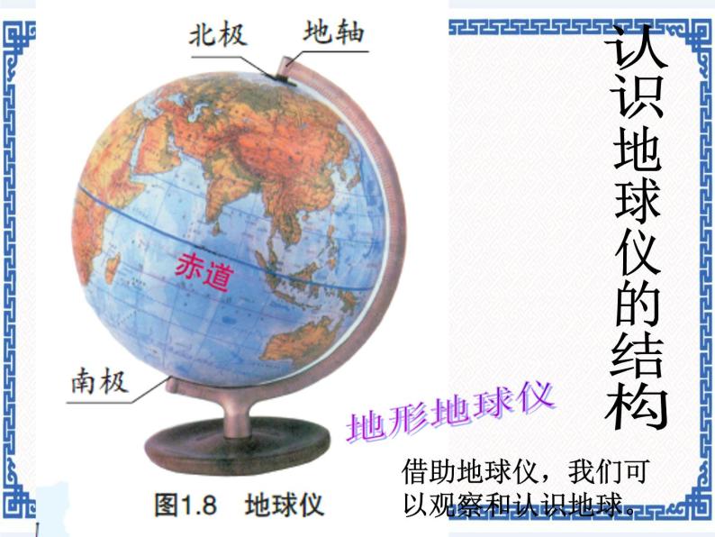 粤人版地理七年级上册 1.2地球仪 课件06