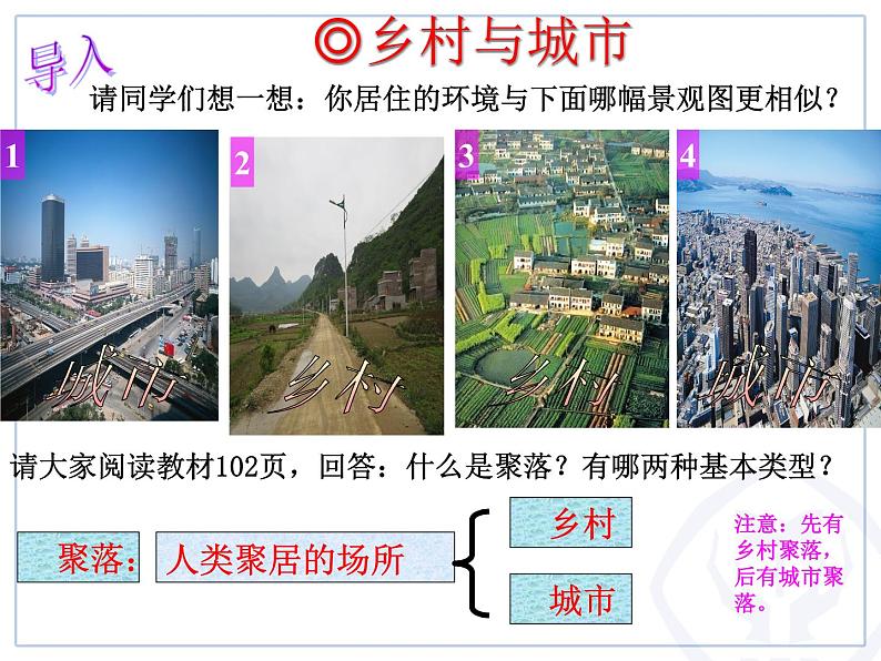 商务星球版地理七上 5.3 聚落--人类的聚居地 课件第4页