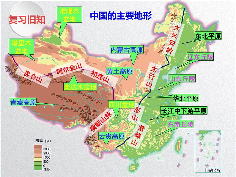 中图版初中地理七年级上册3.1 中国的地形和地势（课时2）第2页