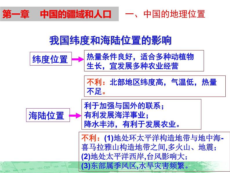 粤教版初中地理八年级上册课件   1.1位置和疆域05