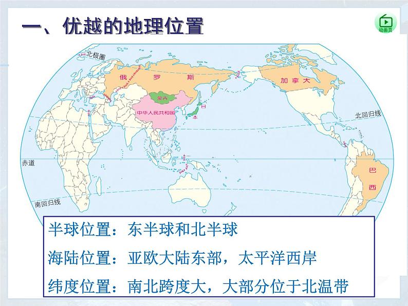 粤教版初中地理八年级上册课件1.1 位置和疆域第4页