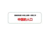 湘教版地理八年级上册课件1.3中国的人口