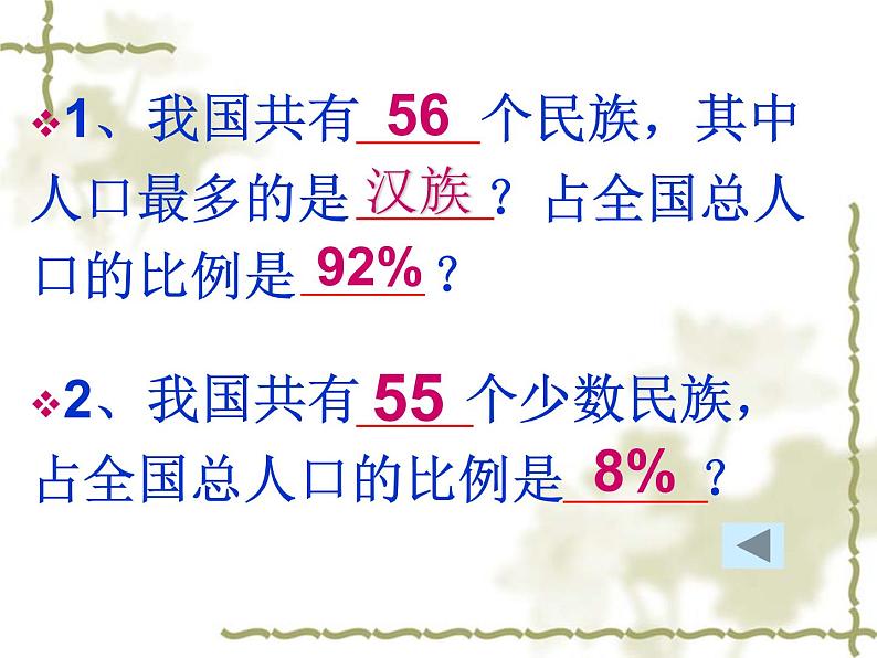 人教版初中地理八年级上册课件 1.3 民族第3页