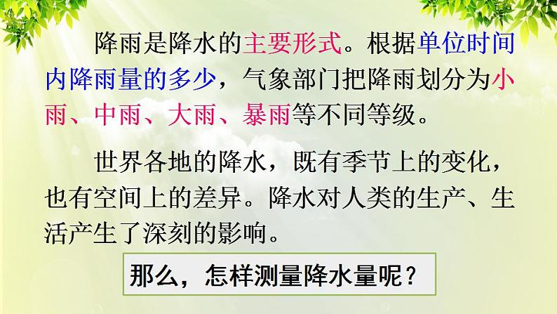 人教版七年级地理上册 第三章 天气与气候 第三节 降水的变化与分布 课件第5页