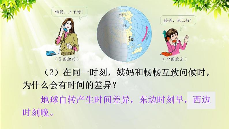 人教版七年级地理上册 第一章 地球和地图 第二节 地球的运动 课件08