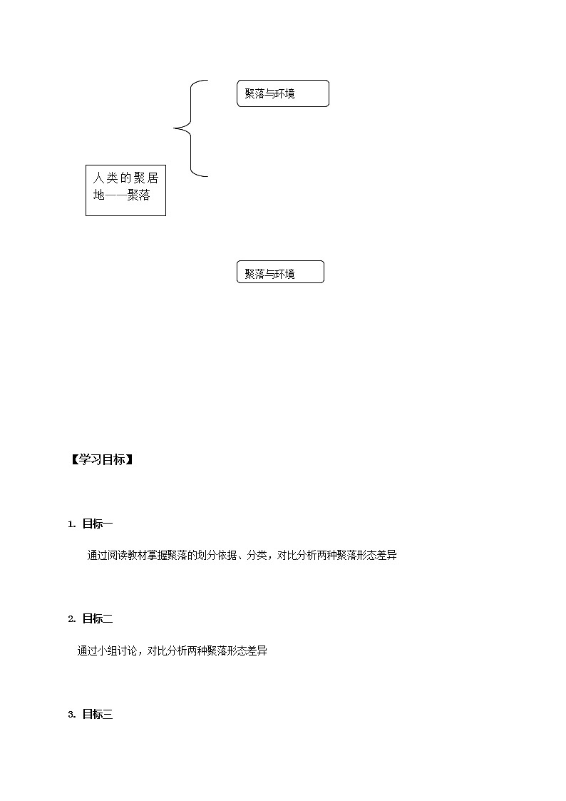 4.3人类的聚居地——聚落学案-人教版七年级地理上册02