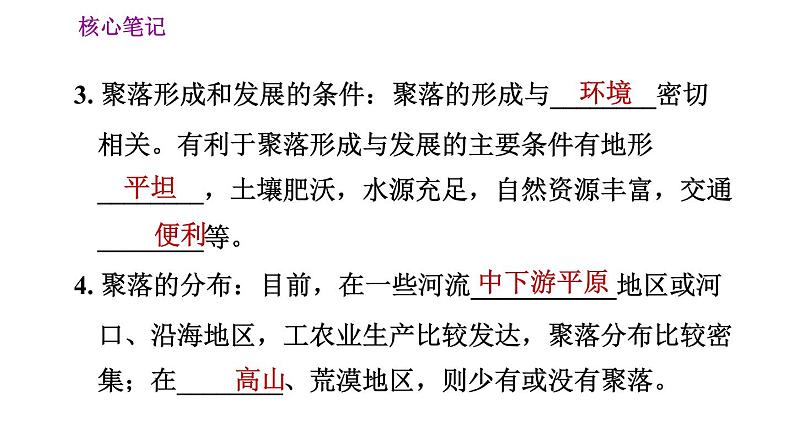 人教版七年级上册地理习题课件 第4章 4.3 人类的聚居地——聚落05