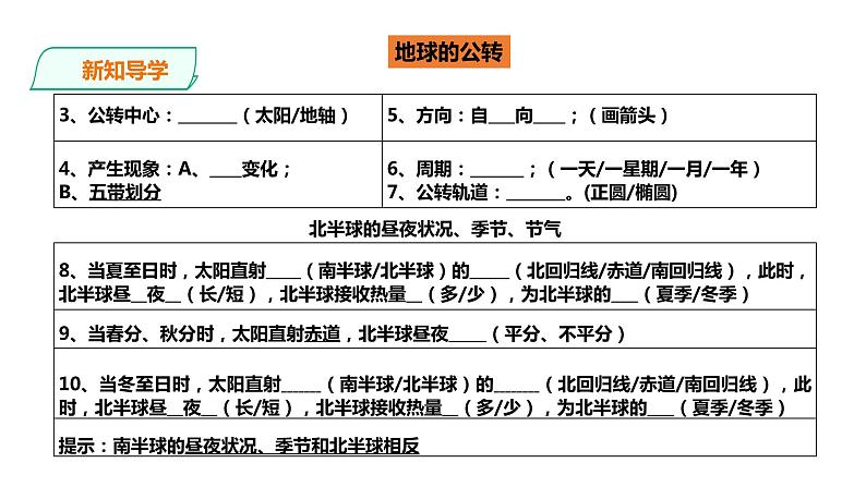 人教版地理七年级上册1.2《地球的运动》第二课时课件PPT第7页