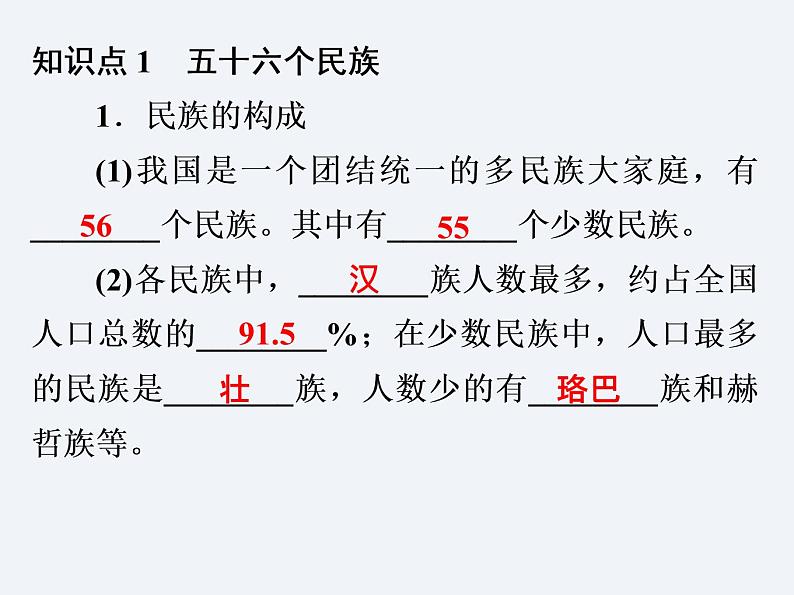 湘教版八年级上册地理课件  第1章  第4节  中国的民族03