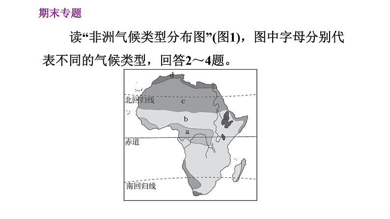 人教版七年级上册地理习题课件 期末专练 专题三　综合思维：影响世界气候的主要因素第4页