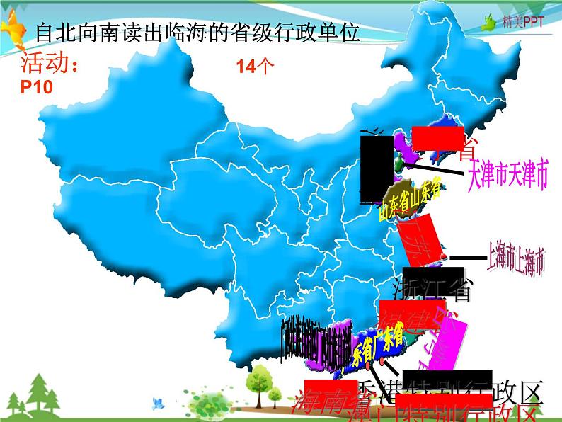 （湘教版）八年级地理上册课时同步课件 1.2 中国的行政区划（第一课时）（精品）第7页