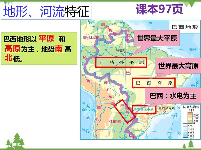 8.6巴西-七年级地理下册  同步教学课件+练习+讲评（湘教版）04