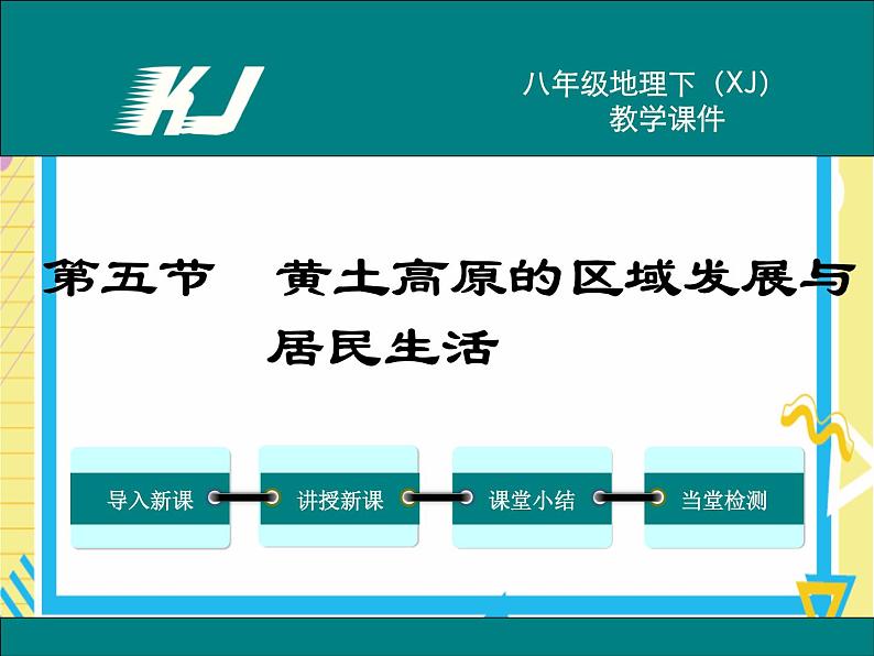 湘教版八年级下册 第八章认识区域：环境与发展-第五节 黄土高原的区域发展与居民生活课件PPT01