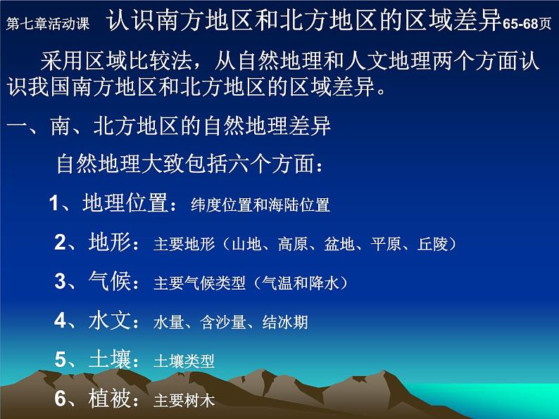 认识南方地区和北方地区的区域差异PPT课件免费下载01