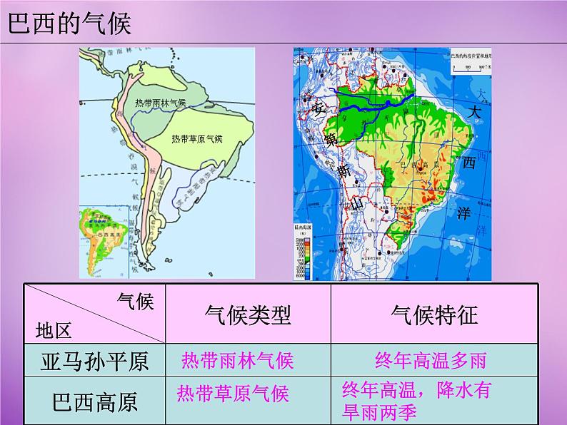 七年级地理下册8.6 巴西课件 湘教版第8页