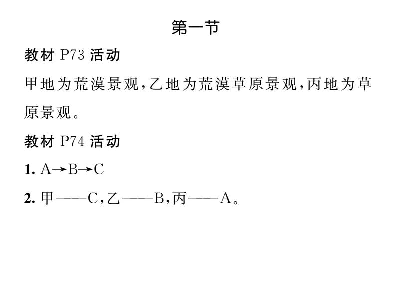 人教版地理八年级下册第八章 教材活动参考答案 课件02