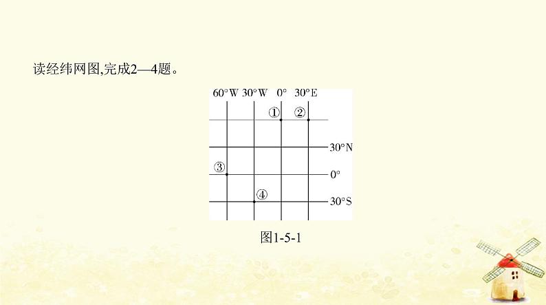 七年级地理上册第一章地球和地图本章检测同步练习课件新人教版03