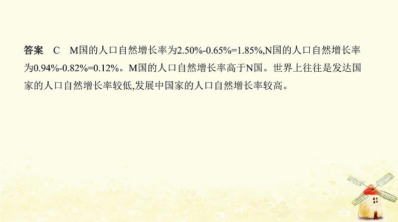 七年级地理上册专项综合全练四人口的增长与分布同步练习课件新人教版第6页