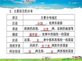 人教版地理七年级上册4.2 世界的语言和宗教【习题课件】