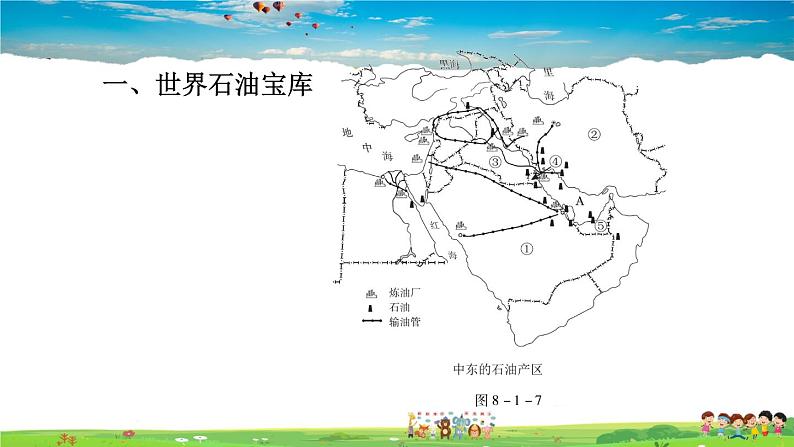 人教版地理七年级下册-8.1.2 世界石油宝库　匮乏的水资源　多元的文化【习题课件】02