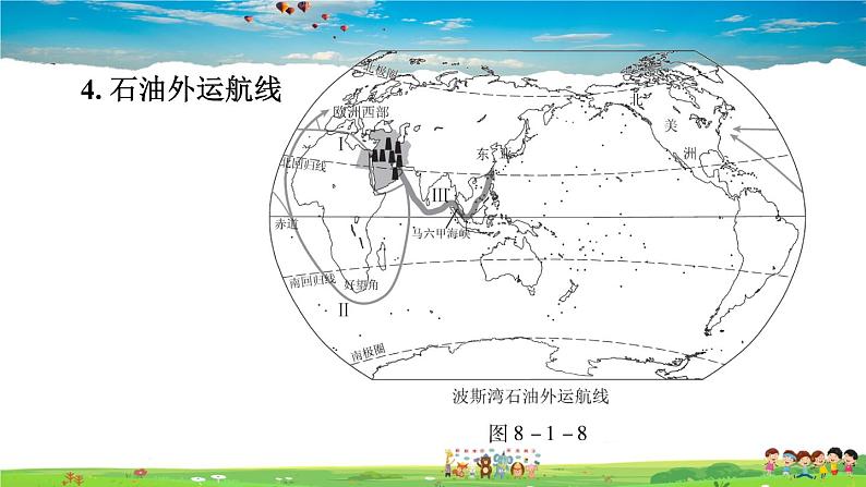 人教版地理七年级下册-8.1.2 世界石油宝库　匮乏的水资源　多元的文化【习题课件】04