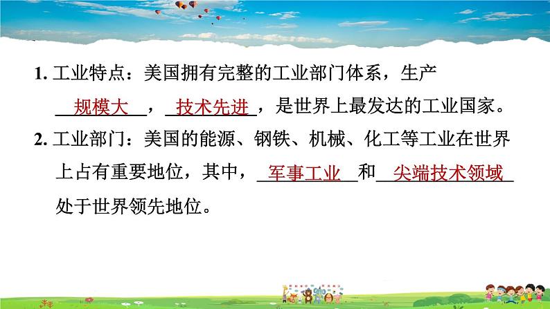 人教版地理七年级下册-9.1.2 世界最发达的工业国家【习题课件】02