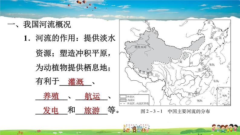 人教版地理八年级上册-2.3.1 以外流河为主【习题课件】02