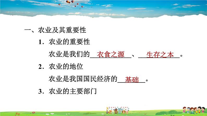 人教版地理八年级上册-4.2.1 农业及其重要性　我国农业的地区分布【习题课件】02