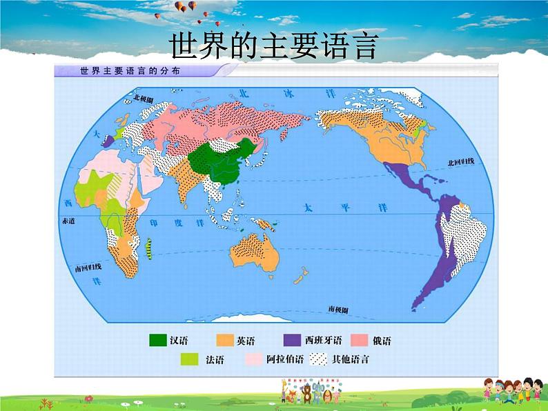 粤教初中地理七上《第5章第二节　世界的人种、语言和宗教》PPT课件 (3)第6页