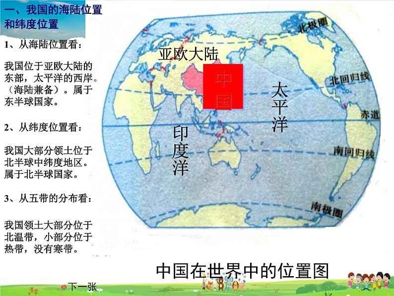 粤教版地理八年级上册  《第1章第1章 中国的疆域和人口》PPT课件04