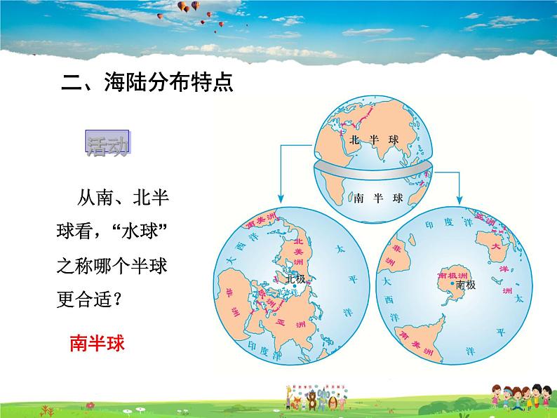 湘教版地理七年级上册  《第2章第2节 世界的海陆分布》PPT课件 (1)05