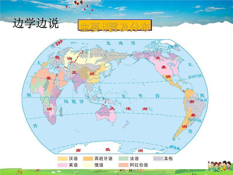 湘教版地理七年级上册  《第3章第3节 世界的语言与宗教》PPT课件 (2)第5页