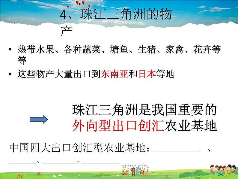 湘教版地理八年级下册  《第7章第3节 珠江三角洲区域的外向型经济》PPT课件 (2)07