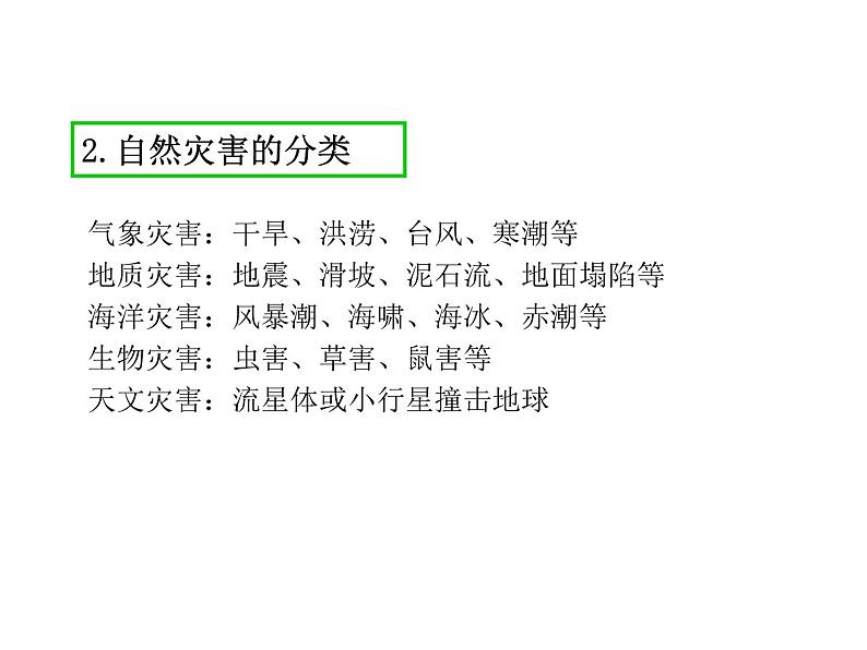 2021-2022学年度人教版八年级地理上册课件  2.4自然灾害第7页