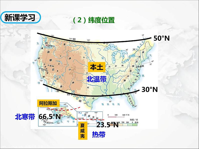 人教版地理七年级下册课件9.1 美国（第1课时）（课件）第8页