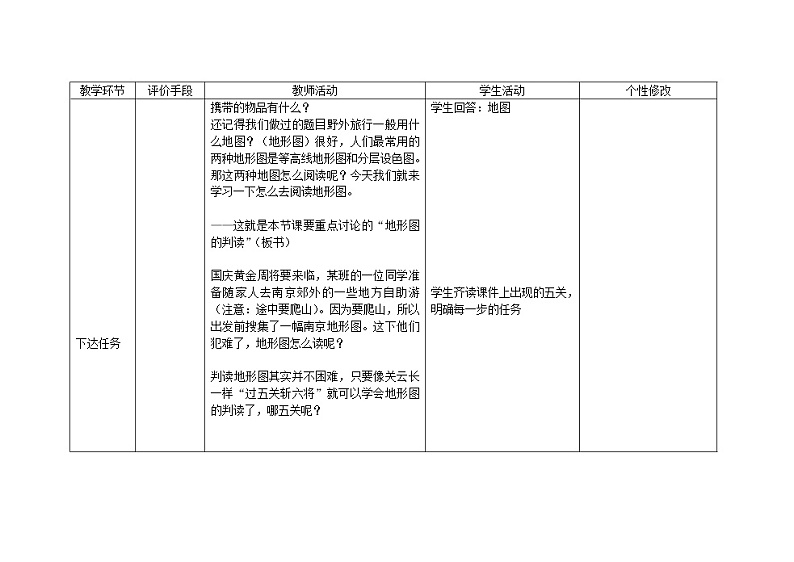 地形图的判读教案02