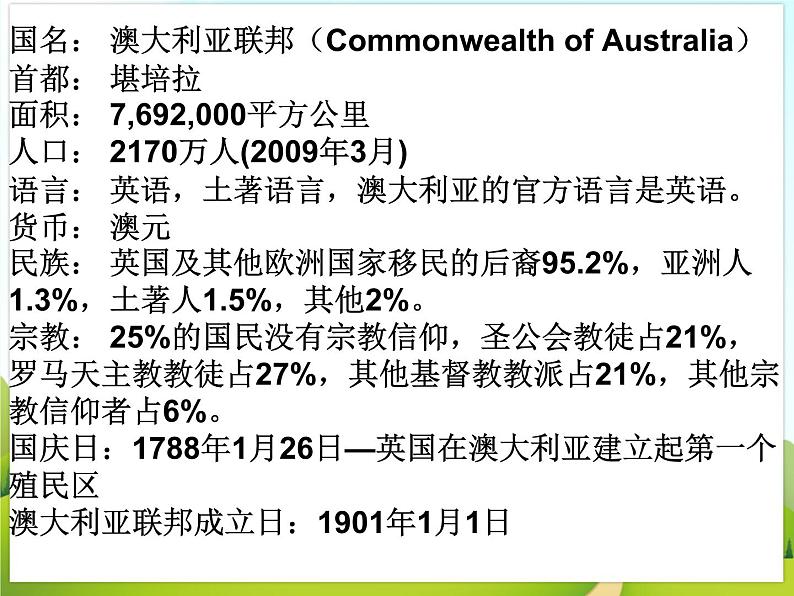 《澳大利亚》课件03