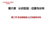 湘教版八年级下册第六章 认识区域：位置和分布第二节 东北地区的人口与城市分布课文ppt课件