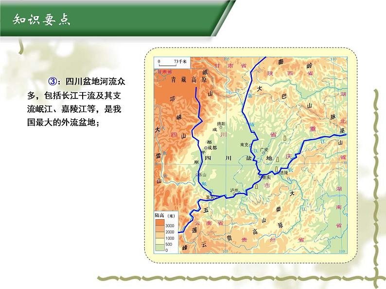 7.3四川盆地（知识要点+复习巩固） 同步复习课件第4页