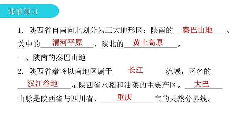 第七章 第五节  陕西省 课件07