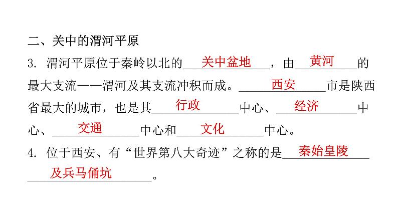 第七章 第五节  陕西省 课件08