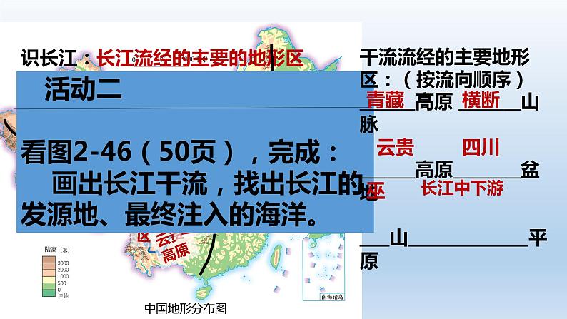 湘教版地理八年级上册2.3中国的河流第2课时滚滚长江 课件第7页