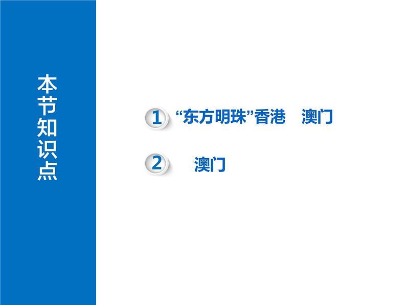 晋教版地理八年级下册 7.4　香港和澳门—祖国的特别行政区课件PPT第2页