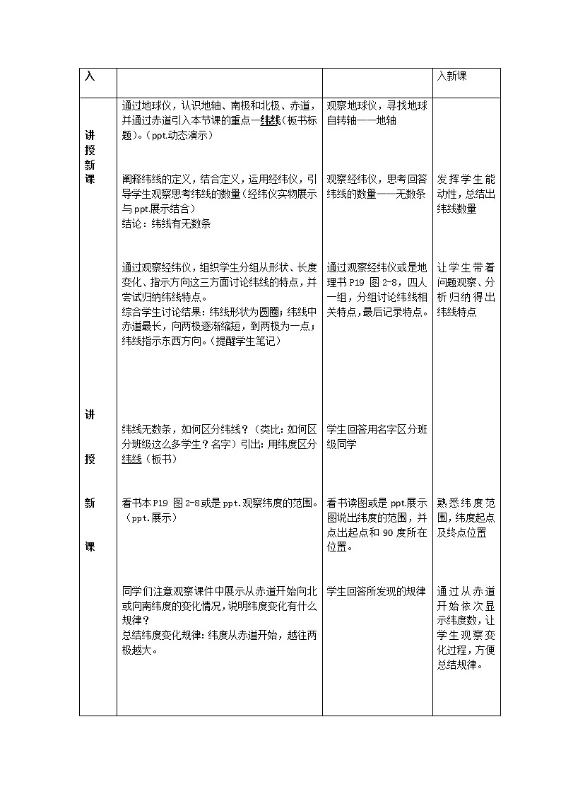 湘教版地理七年级上册 第二章 第一节 认识地球（教案）第2页