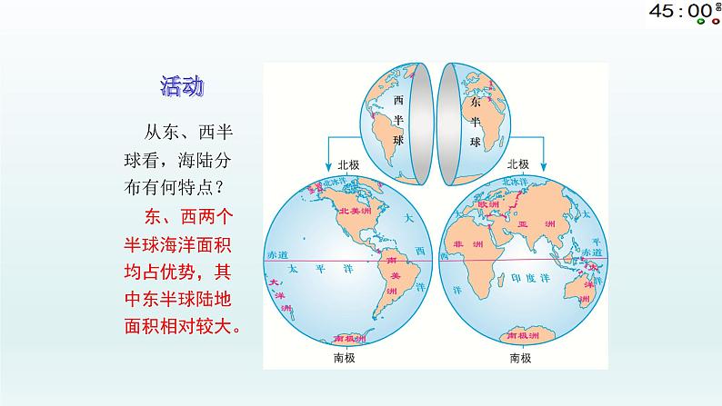 湘教版地理七年级上册 第二章 第二节  世界的海陆分布 (3)（课件）05