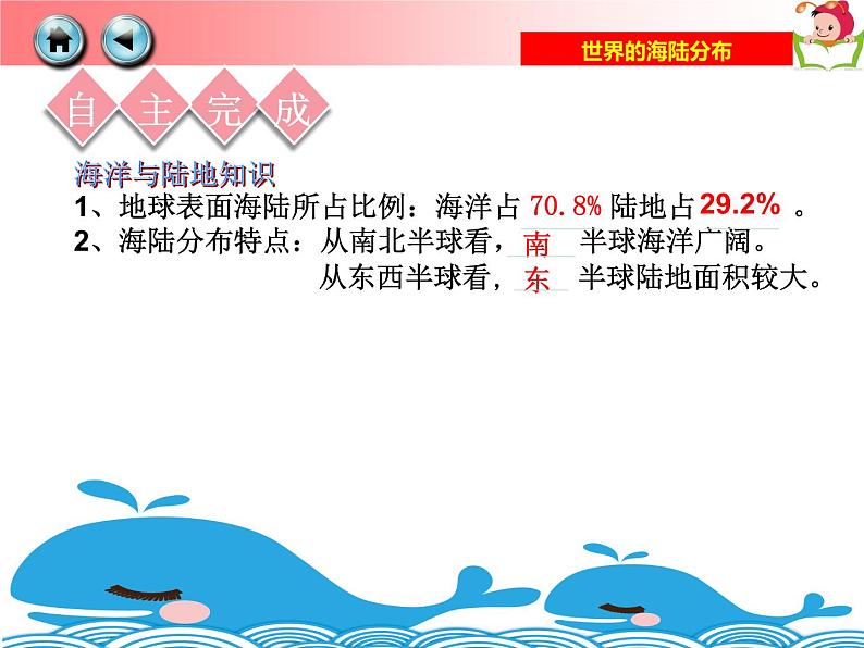 湘教版地理七年级上册 第二章 第二节  世界的海陆分布(1)（课件）03