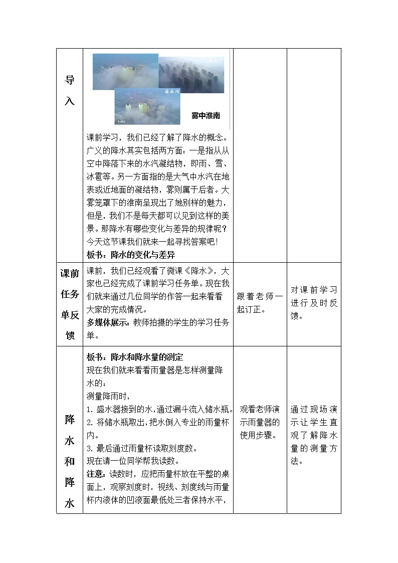 商务星球版地理七年级上册 第四章 第三节 降水的变化与差异(2)（教案）第2页