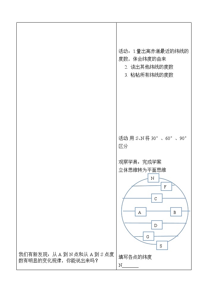 商务星球版地理七年级上册 第一章 第二节 地球仪和经纬网（教案）03